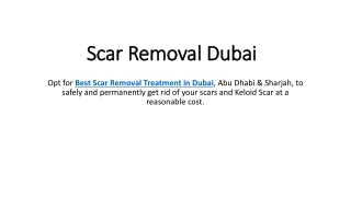 Scar Removal Dubai