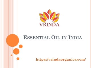 Essential Oil in India