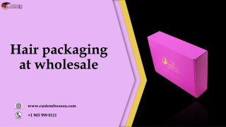 Printed Personalized Branded Hair packaging in USA