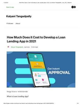 How Much Does it Cost to Develop a Loan Lending App in 2021