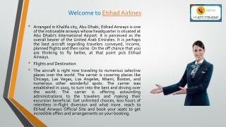 Etihad Airlines Reservations