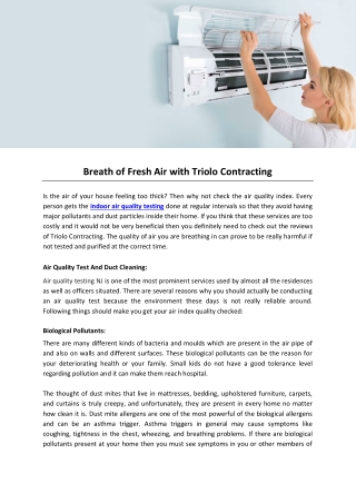 Breath of Fresh Air with Triolo Contracting