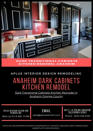 Anaheim Dark Cabinets Kitchen Remodel