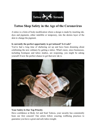 Tattoo Shop Safety in the Age of the Coronavirus