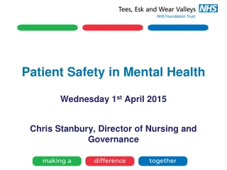 Patient Safety in Mental Health