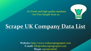 Scrape UK Company Data List