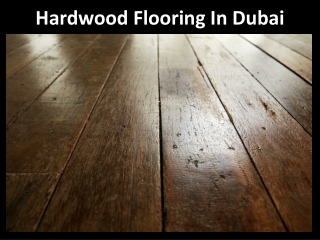 Hardwood Flooring Dubai