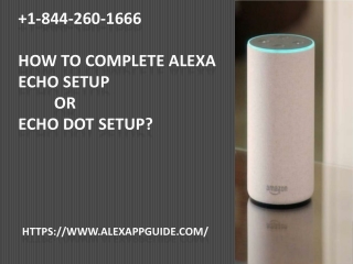 How to Complete Alexa Echo Dot