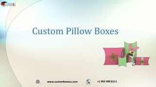 Fully utilized custom pillow boxes at wholesale rate in UK & USA