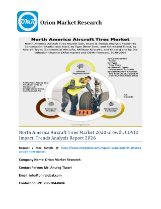 North America Aircraft Tires Market 2020: Global Industry Analysis Report to 2026