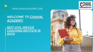 Best Civil Service Coaching Institute in Gaya | Chahal Academy