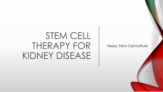 Stem Cell Therapy for Kidney Disease