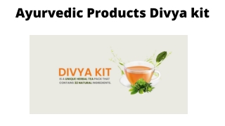 Ayurvedic Products Divya kit