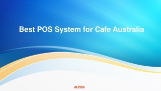 Best POS System for Cafe Australia