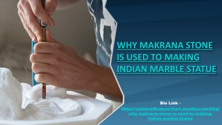 Makrana Stone Is Used To Making Indian Marble Statue