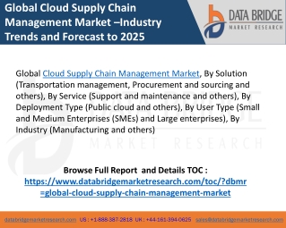 Cloud supply chain management
