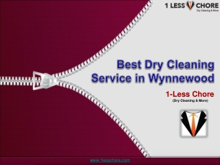 Best Dry Cleaning Service in Wynnewood, Philadelphia | 1LessChore