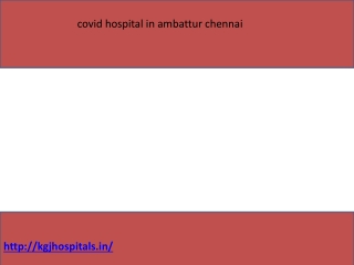 covid hospital in ambattur chennai