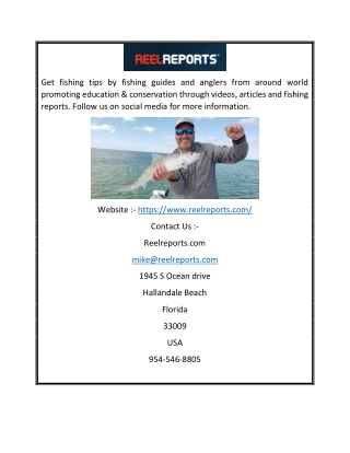 Best Local Fishing Reports | ReelReports.com