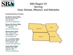 SBA Region VII Serving Iowa, Kansas, Missouri, and Nebraska
