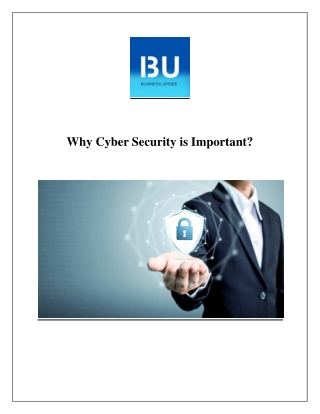 Why Cyber Security is Important