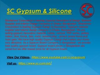 SC Gypsum & Silicone