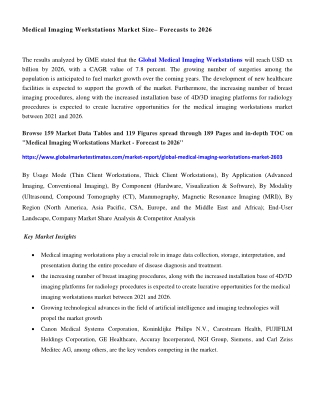 Global Medical Imaging Workstations Market Research Report