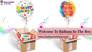 Birthday balloon box