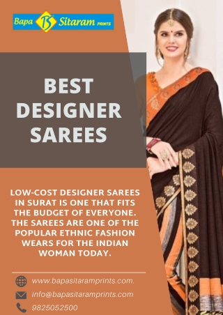 Designer Sarees Wholesale in Surat