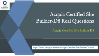 Acquia Certified Site Builder-D8 Exam Questions