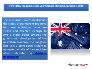 Here’s how you can Increase your Chances Migrating Australia in 2021