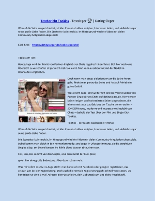 Testbericht Tookiss