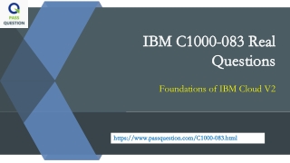 IBM C1000-083 Practice Test Questions