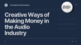 Sources and new ways of making money in the audio industry