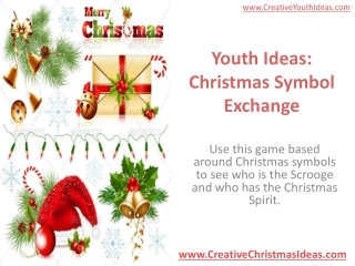 Youth Ideas: Christmas Symbol Exchange