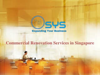 Commercial Renovation Services in Singapore