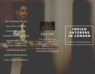 One of The Best Indian Caterers In London