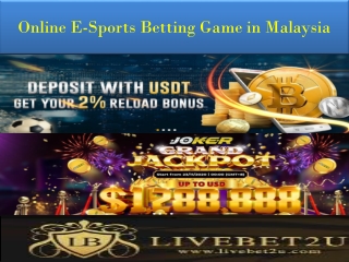 Online E-Sports Betting Game in Malaysia - lb2u