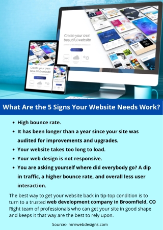 What Are the 5 Signs Your Website Needs Work?