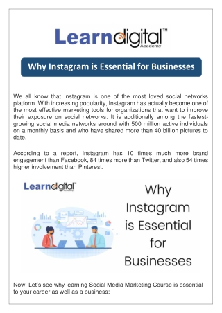 Why Instagram is Essential for Businesses