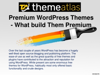 Premium WordPress Themes - What build Them Premium