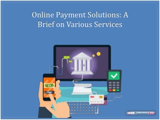 Online Payment Solutions: A Brief on Various Services