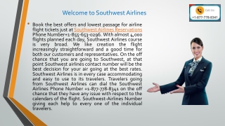 Southwest Airlines Reservations