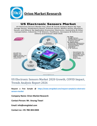 US Electronic Sensors Market 2020 Growth, COVID Impact, Trends Analysis Report 2