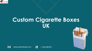 Printed Personalized Branded custom cigarette boxes UK