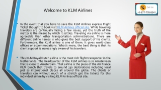 KLM Airlines Discount Flights