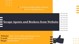 Scrape Agents and Brokers from Website