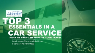 Top 3 Essentials in a Car Service Near Me That Can Simplify Your Travel