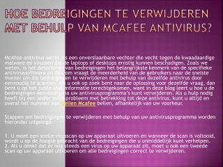 Mcafee helpdesk belgie hulp krijgen van ons