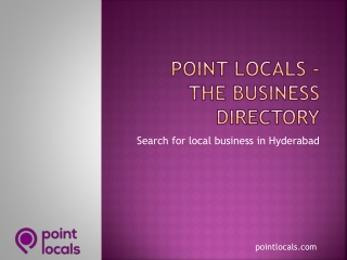 Best Online Local Business Directory Sites | Point Locals